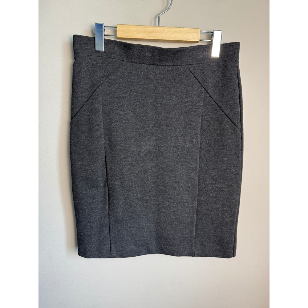 Mario Serrani Italy Charcoal Grey Pencil Skirt Office‎ Professional Minimalist M